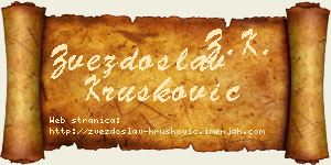 Zvezdoslav Krušković vizit kartica